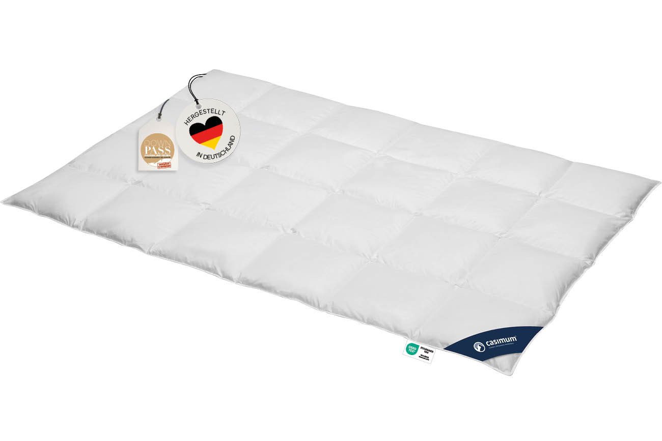 casimum Daunenbettdecke LUXUS Daunendecke 135x200, 155x220, 200x200 für Som günstig online kaufen