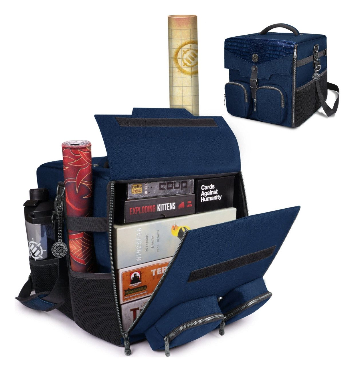 ENHANCE Tragetasche Enhance Brettspiel Schultertasche Collector's Edition Blau