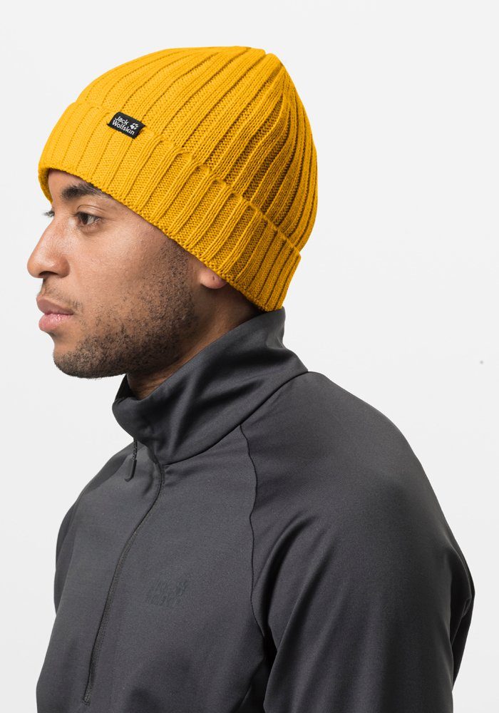 Jack Wolfskin Fleecemütze STORMLOCK RIP KNIT CAP mais | Fleecemützen