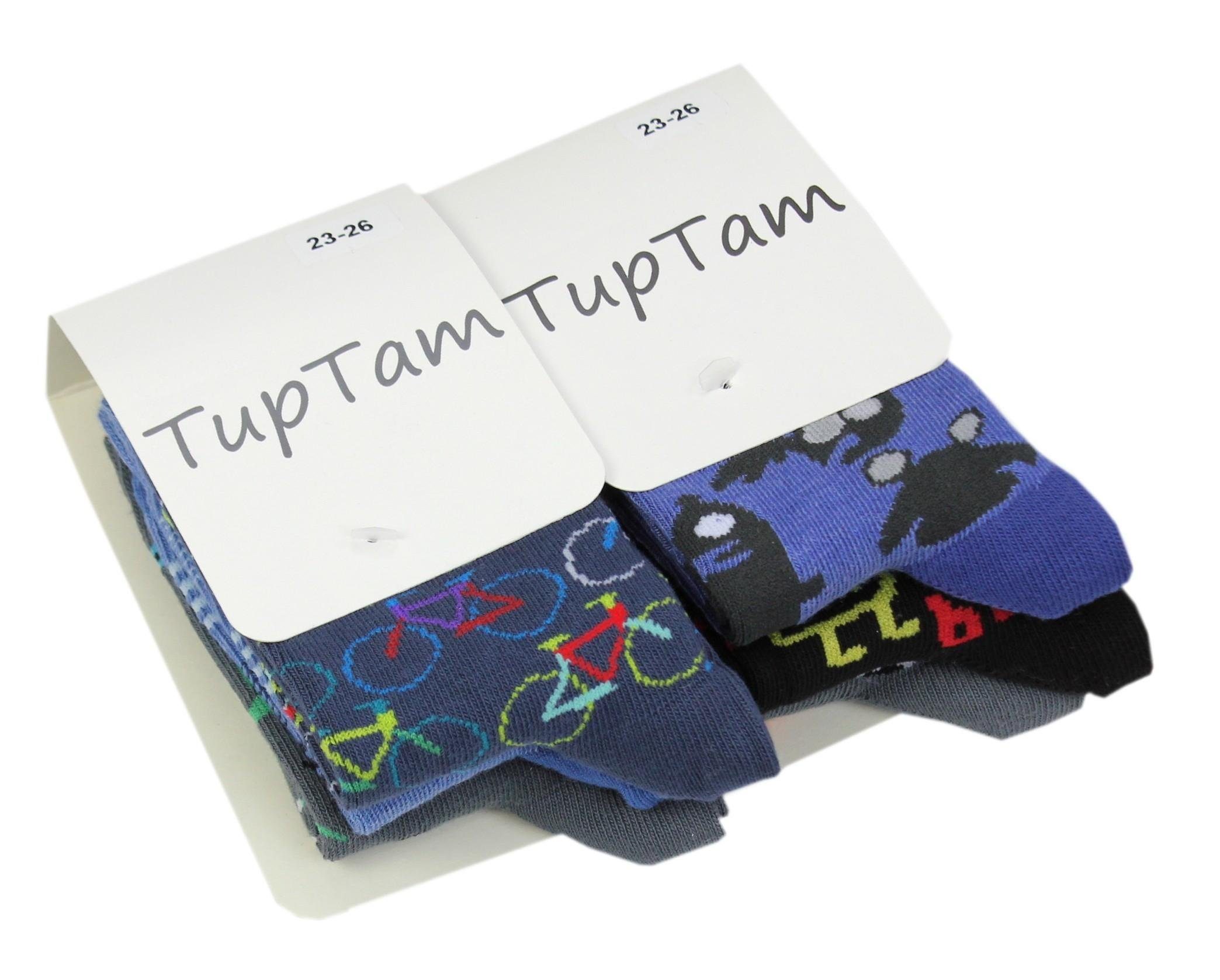 TupTam Freizeitsocken TupTam Kinder Socken Gemustert Pack und Bunt 2 Jungen Junge für Mädchen 6er