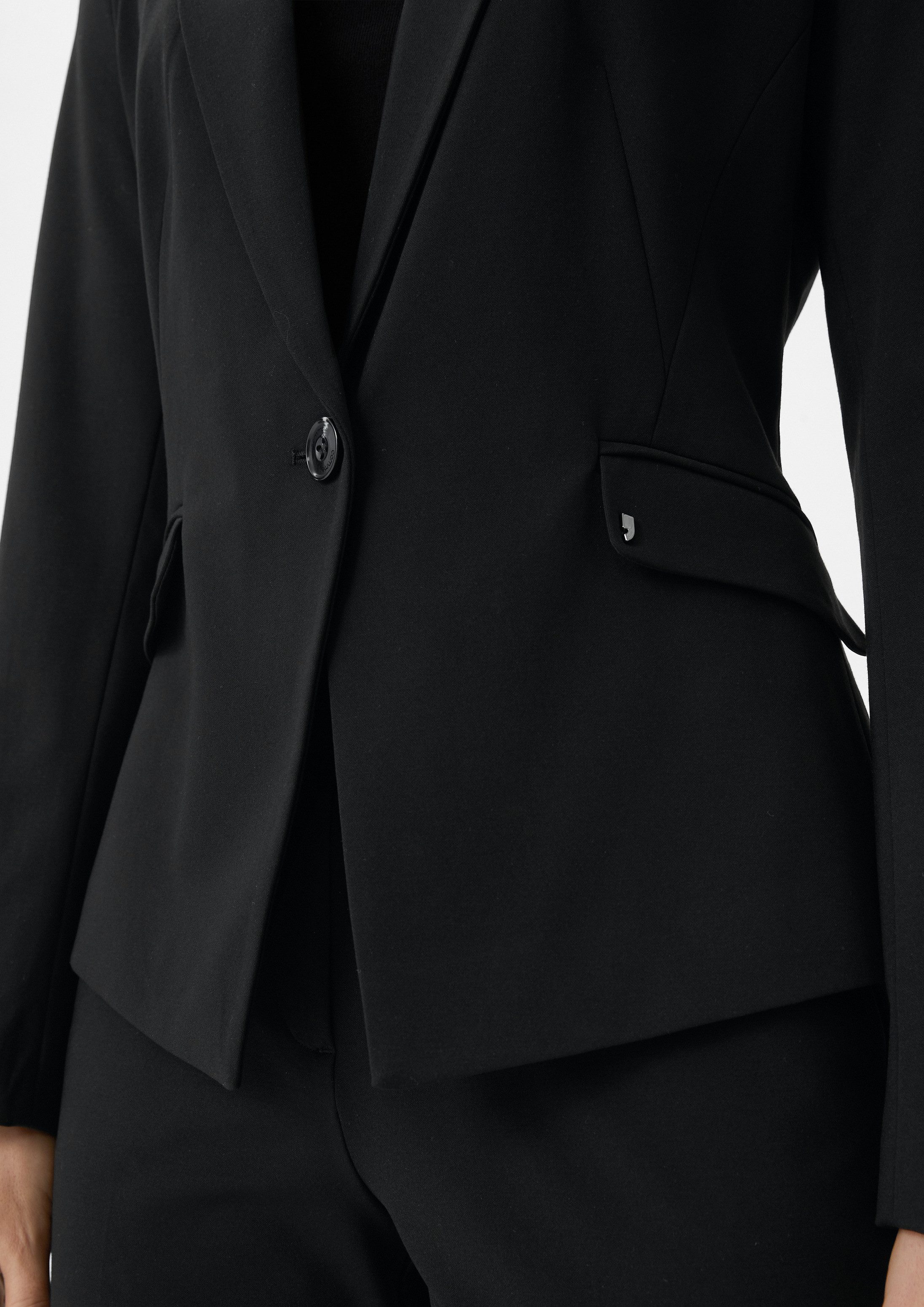 comma Jackenblazer Indoor-Blazer Taillierter Blazer aus Viskosemix