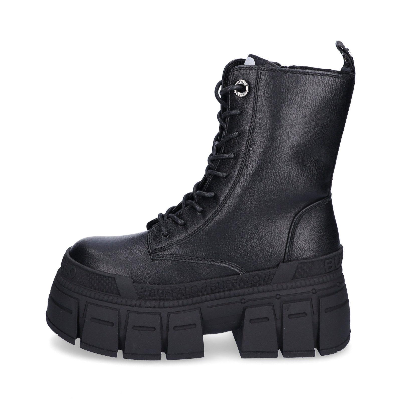 Buffalo Buffalo Damen Schnürboot Gospher Lace Up Mid schwarz Schnürboots günstig online kaufen