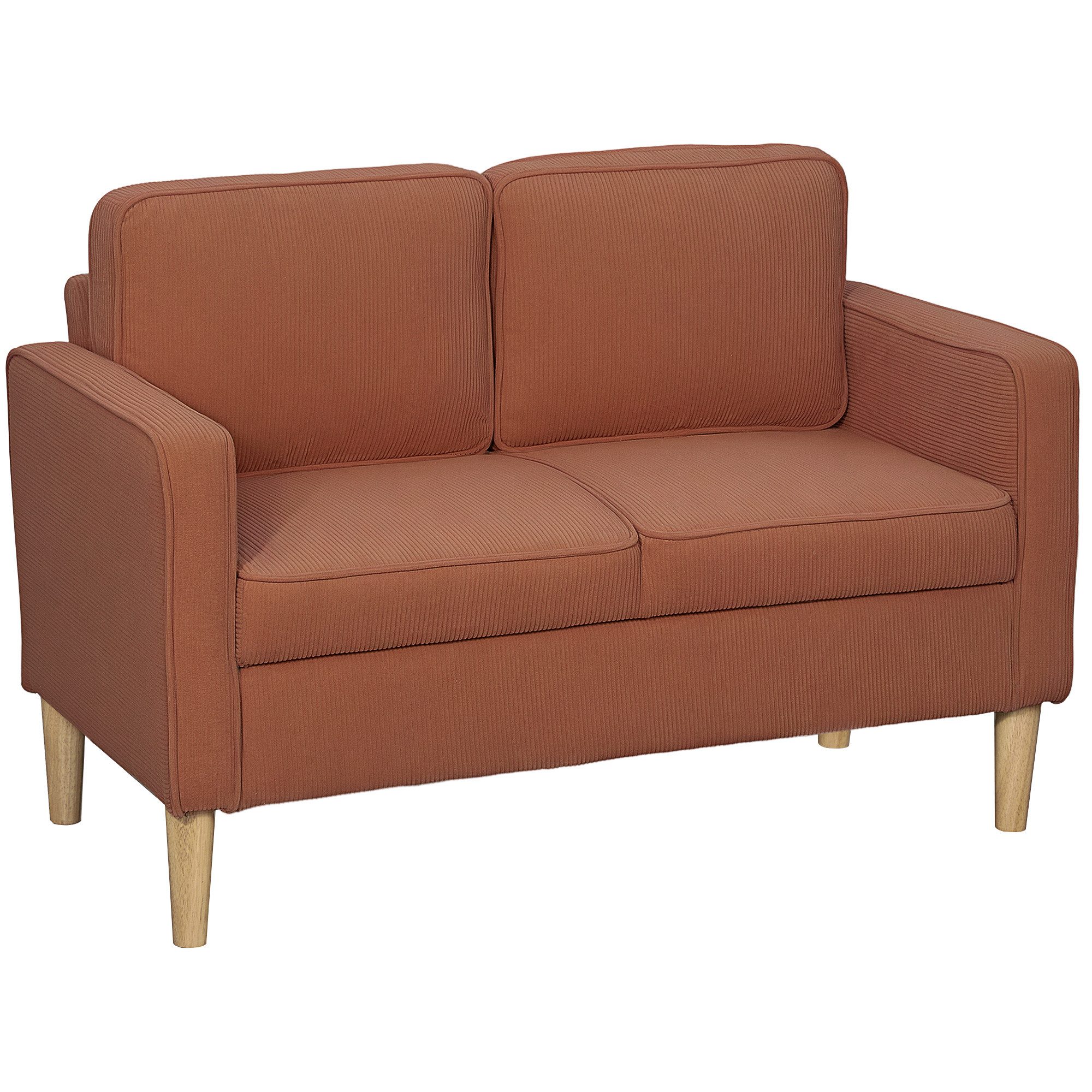 HOMCOM 2-Sitzer Sofa klein Couch mit günstig online kaufen