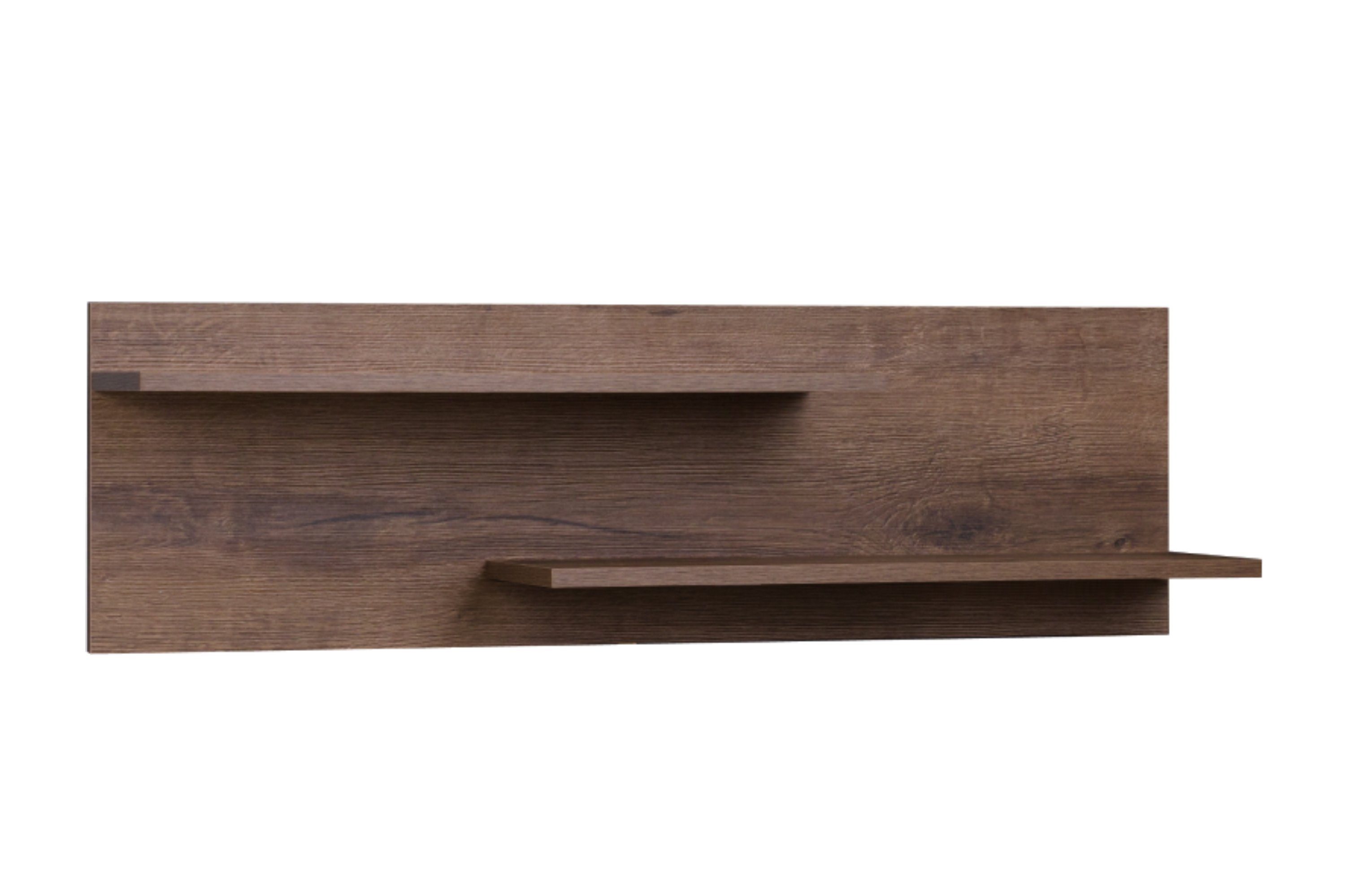 Konsimo Wandregal Holztextur, 2 zeitloses Design, Wandboard, Einlegeböden MERO