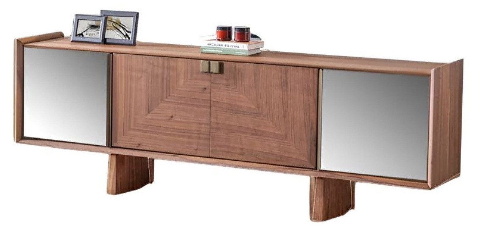 Xlmoebel Konsolentisch Eleganter Konsolentisch in Holzoptik für Flur und Dekoration (Konsole), Hergestellt in Europa