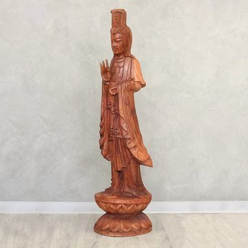 Oriental Galerie Dekofigur Guanyin Guan Yin Holz Figur Skulptur 102 cm (1 St)