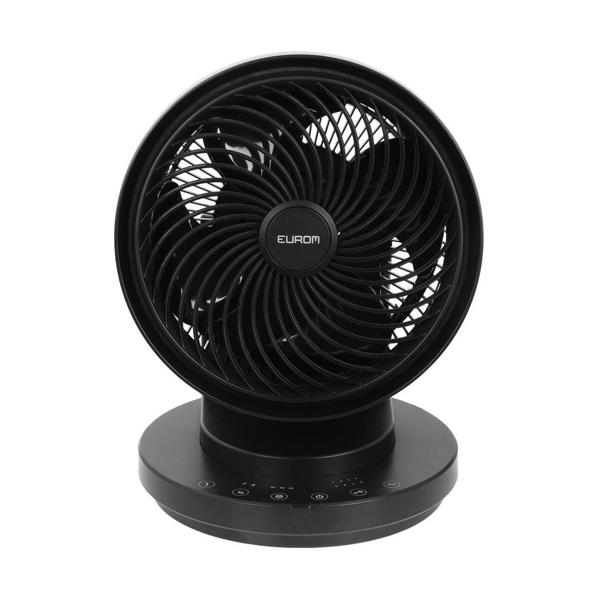 EUROM Tischventilator Vento 3D Silent Comfort Black, 3D,Schlafmodus,Naturmodus,Fernbedienung