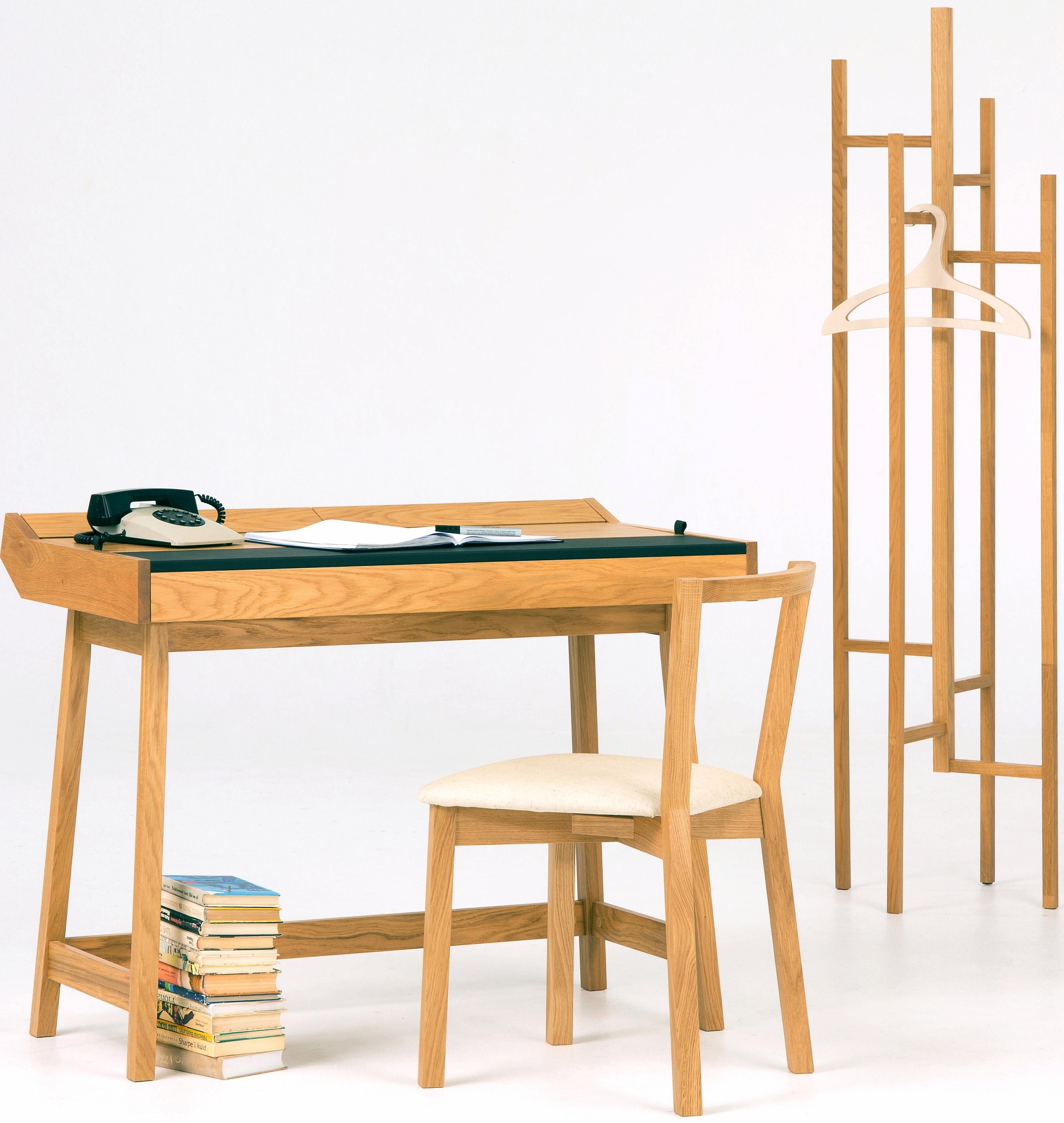 Woodman Schreibtisch Brompton, im skandinavian Design, Gestell aus massiver Eiche, FSC®-zertifiziert