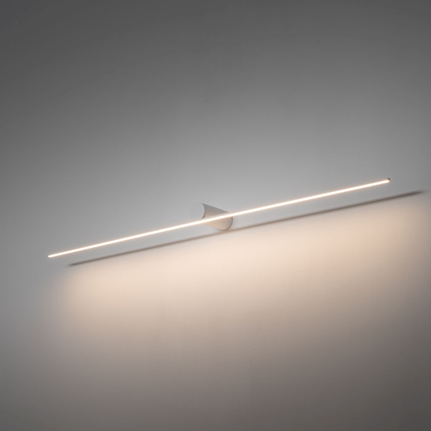 Licht-Erlebnisse Wandleuchte AUDOK, LED, Warmweiß, LED Aluminium 120 cm bre günstig online kaufen