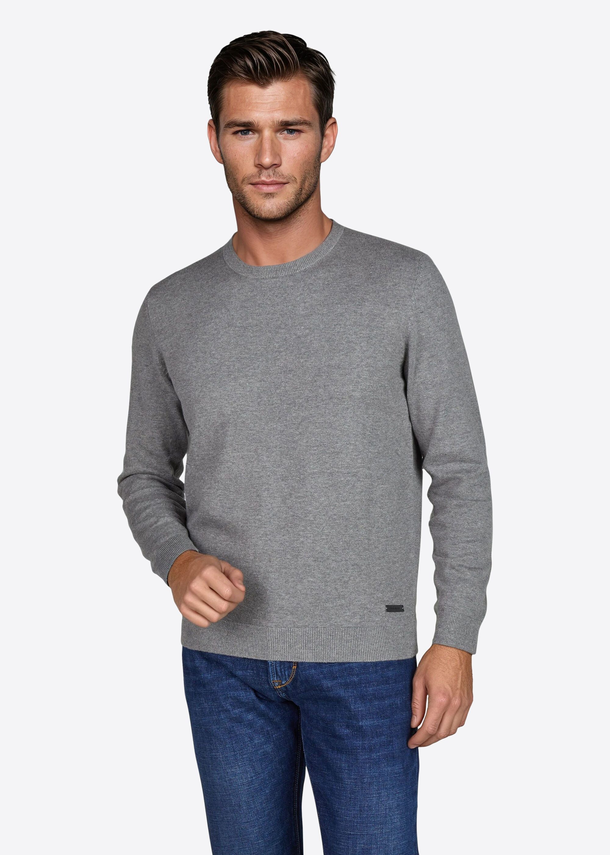 Pierre Cardin Rundhalspullover mit Rundhalsausschnitt günstig online kaufen