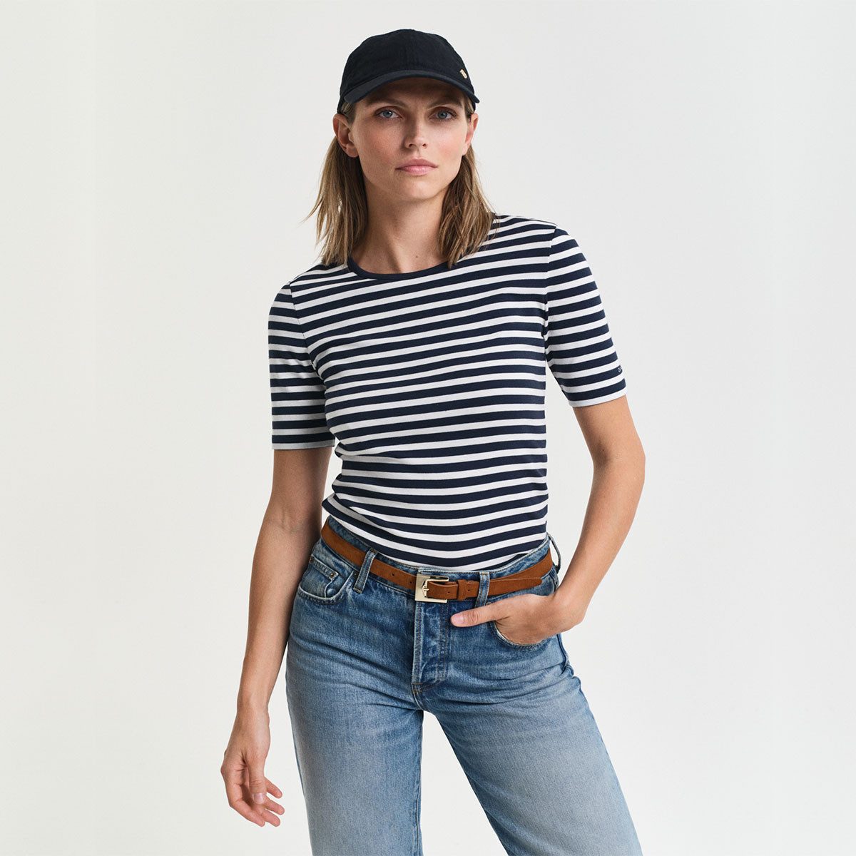Gant T-Shirt 4203493 Damen T-Shirt gerippt günstig online kaufen