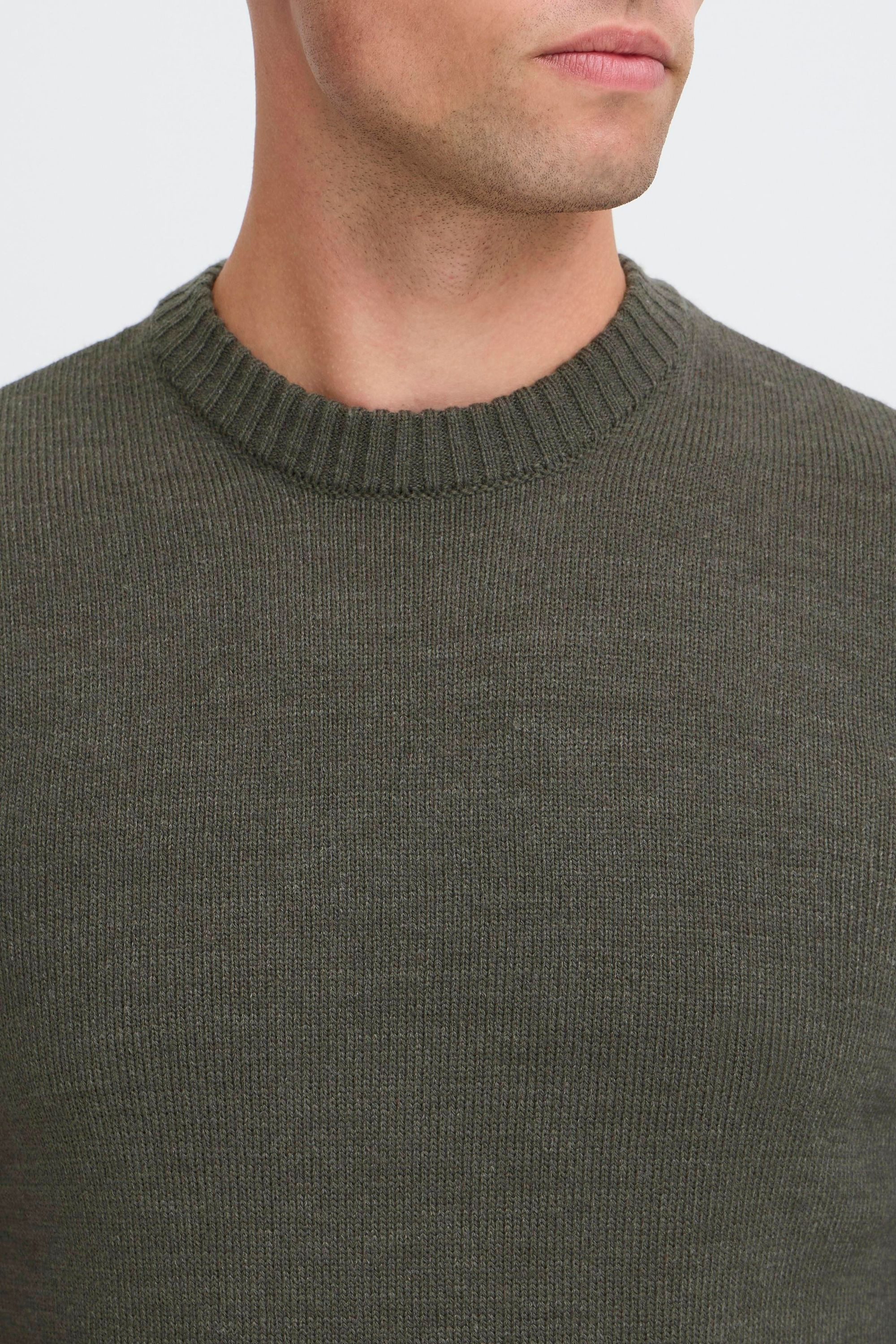 Blend Strickpullover BHRyke Stilvoller Strickpullover mit Rippbündchen