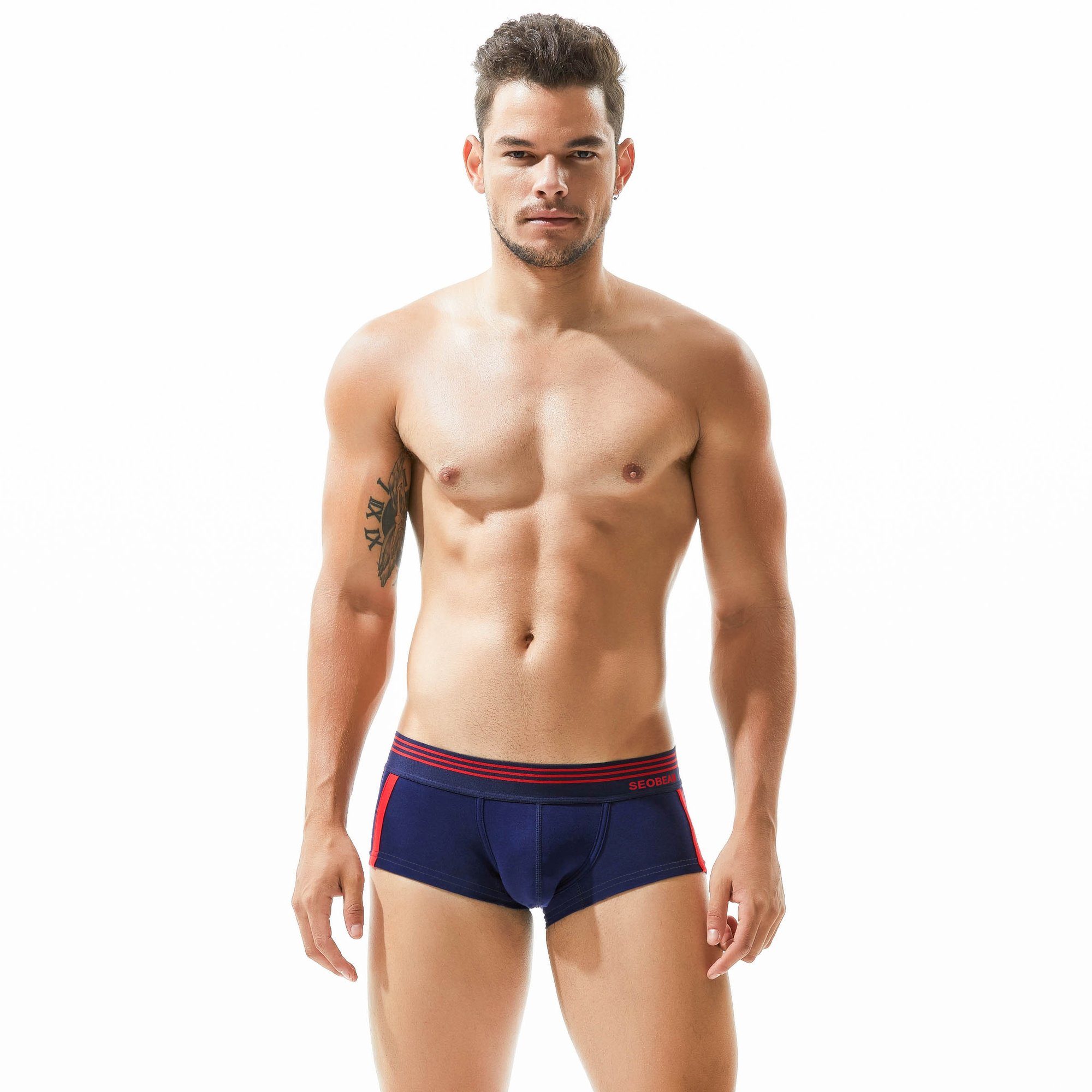 Farben BEEMEN Boxershort Baumwolle Trunks Boxershorts Classic Rise Herren Low 5er 5 Pack