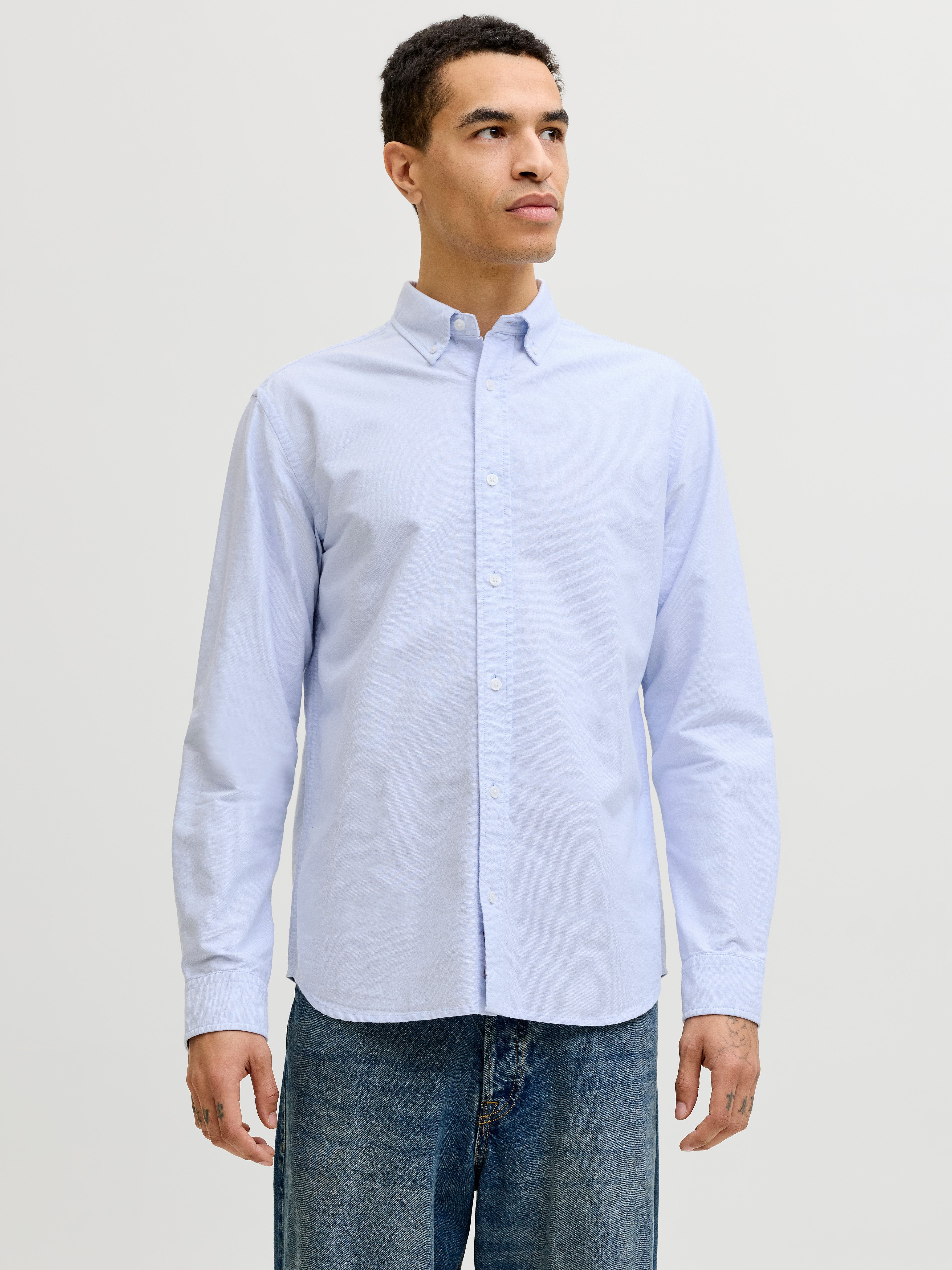 Jack & Jones Langarmhemd JPRBLUHARVEY OXFORD L/S SHIRT SN Baumwolle, regula günstig online kaufen