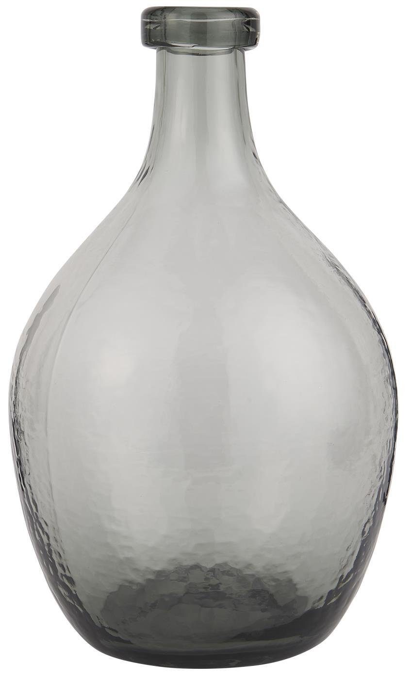 Ib Laursen Kugelvase Ballon-Vase Grau, H:28 cm oder 36cm, aus Glas