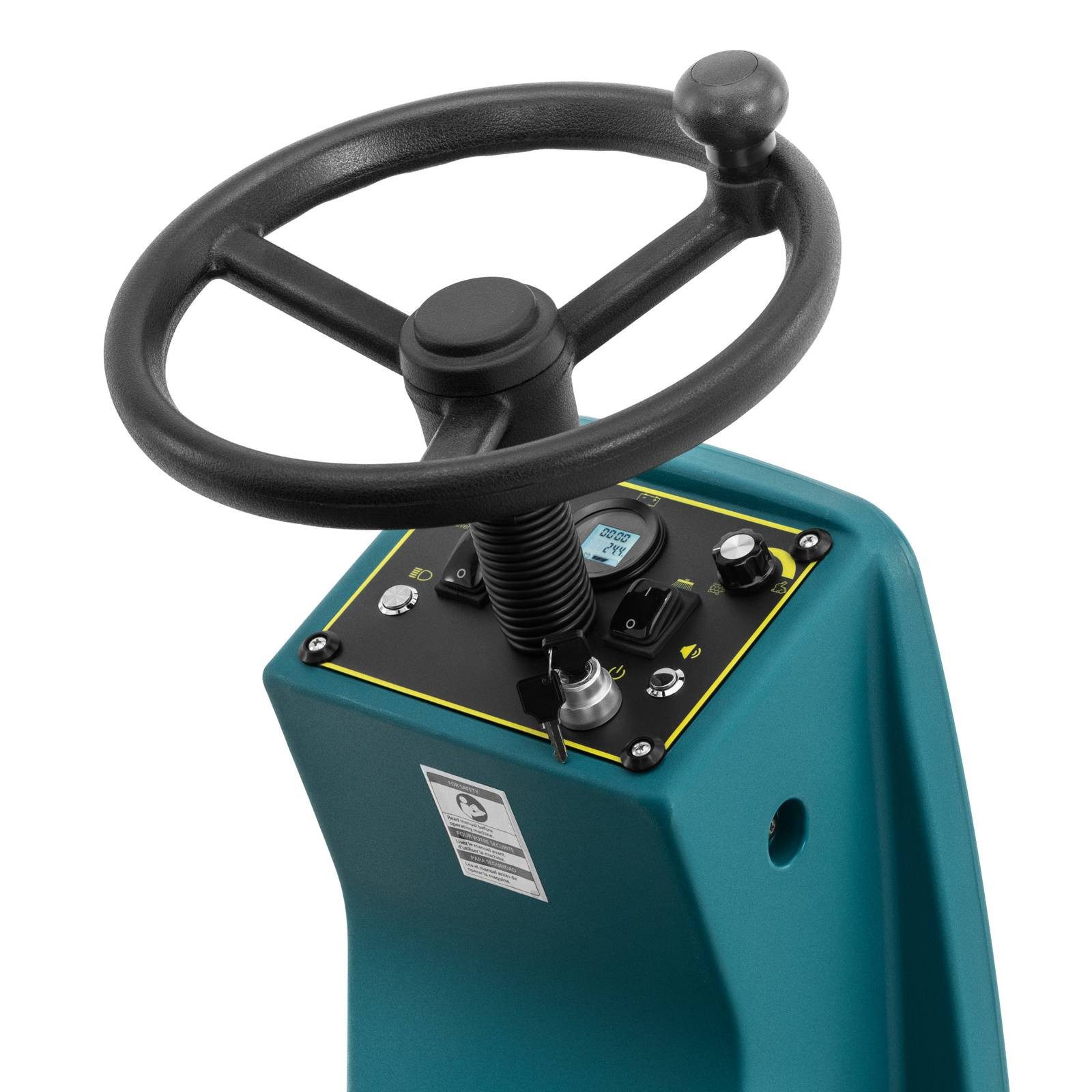 Ulsonix Hartbodenreiniger Aufsitz-Scheuersaugmaschine 96 cm 5200 m²/h 2 Bürsten 90-l-Tank, 500 W