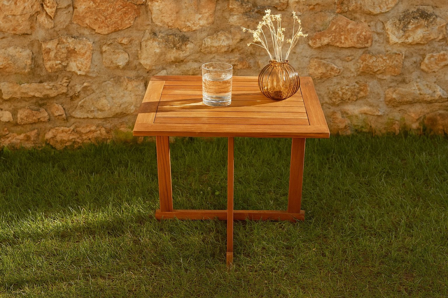 SAM® Gartentisch Alexus, massives Akazienholz, klappbar, geölt