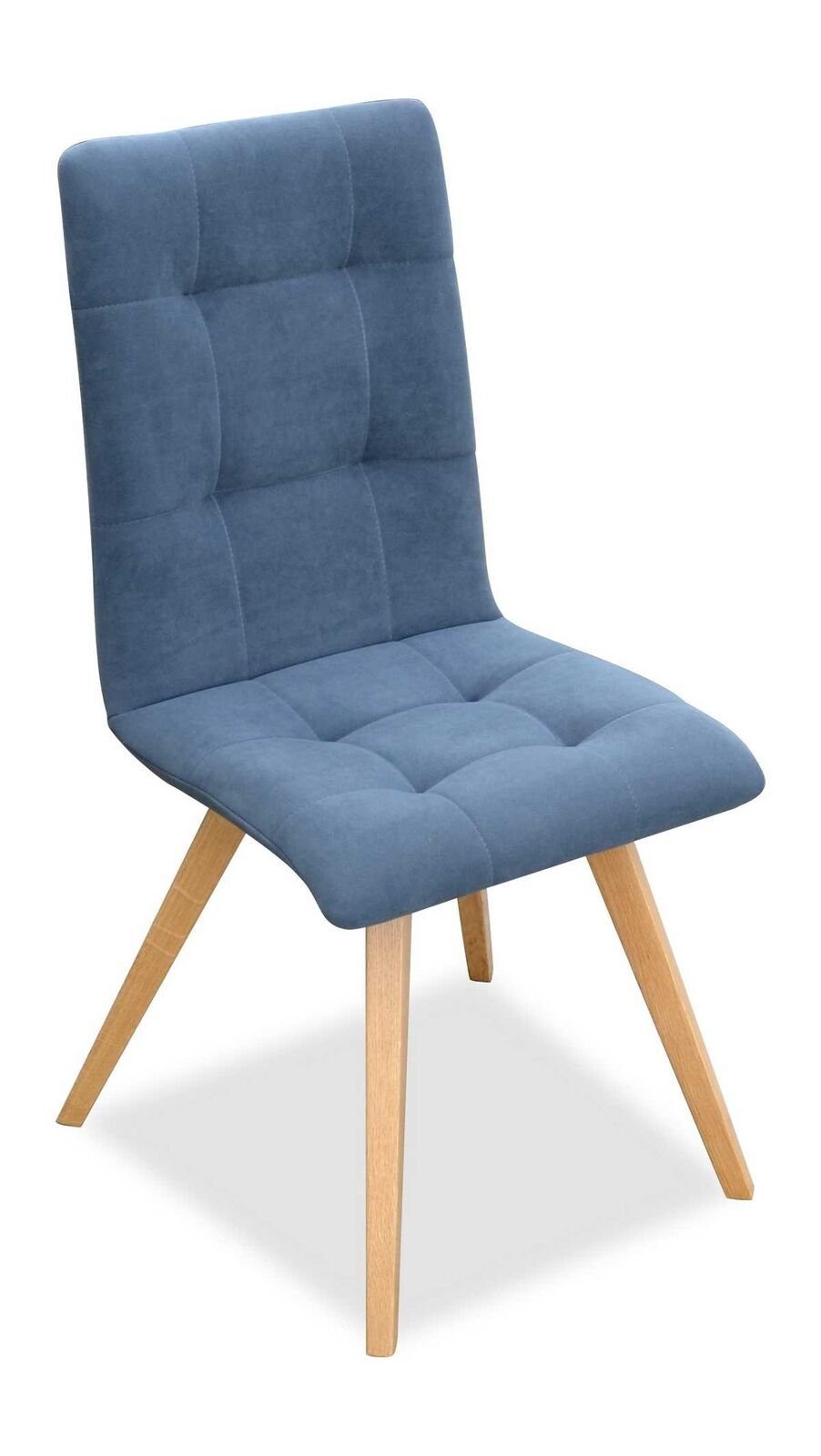 JVmoebel Stuhl Esszimmerstuhl Luxus Holz Möbel Klassische Stuhl Designer Holzstuhl (1 St) Blau/Braun