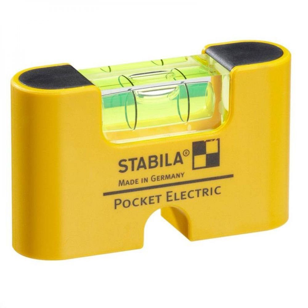 Stabila Wasserwaage Stabila Mini Wasserwaage Pocket Electric mit Gürtelclip