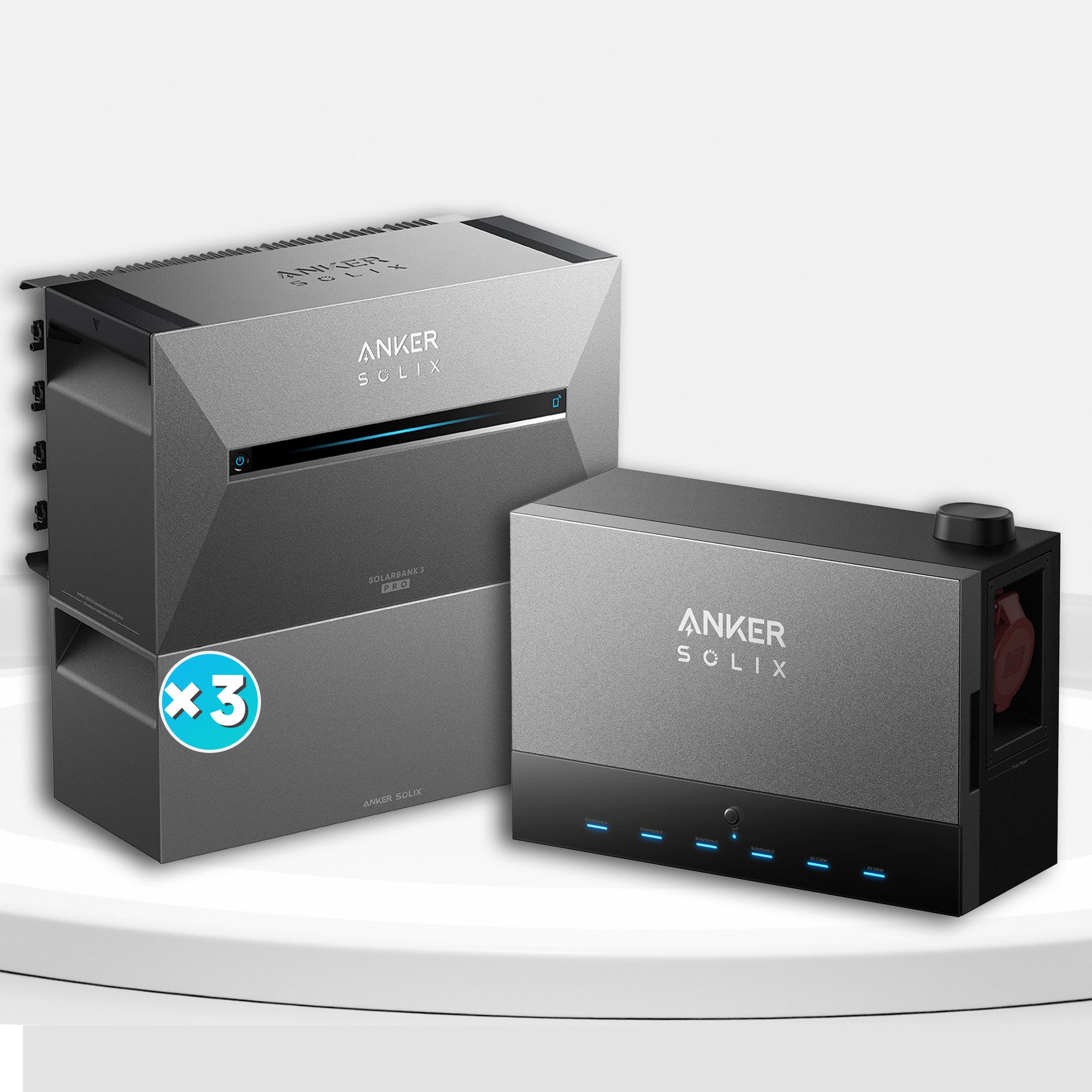 Anker Balkonkraftwerk Anker SOLIX Power Dock - Solarbank Multisystem, (mit Anker Solix Solarbank 3 E2700 Pro und BP2700)