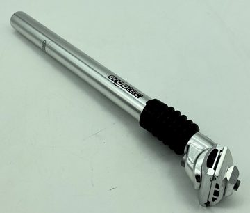 Ergotec Sattelstütze, Ergotec 350mm Federattelstütze Alu silber Ø 25,4mm