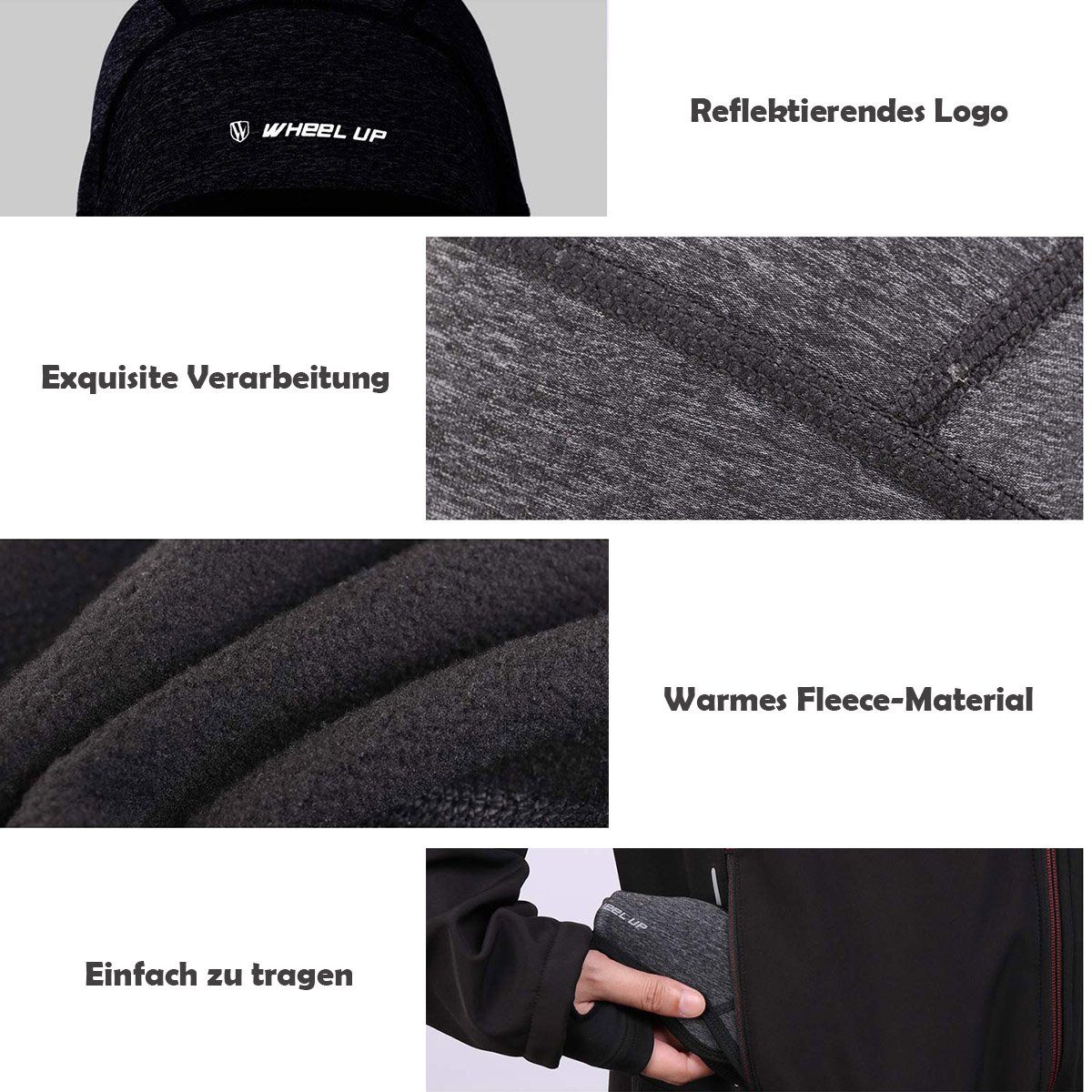 Fleece atmungsaktiv Warme und MidGard Unisex winddicht Unterhelmmütze Helm-Unterziehmütze