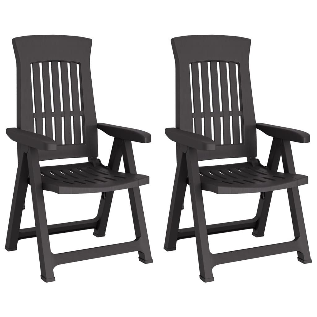 vidaXL Gartenstuhl Gartenstühle 2 Stk. Verstellbar günstig online kaufen