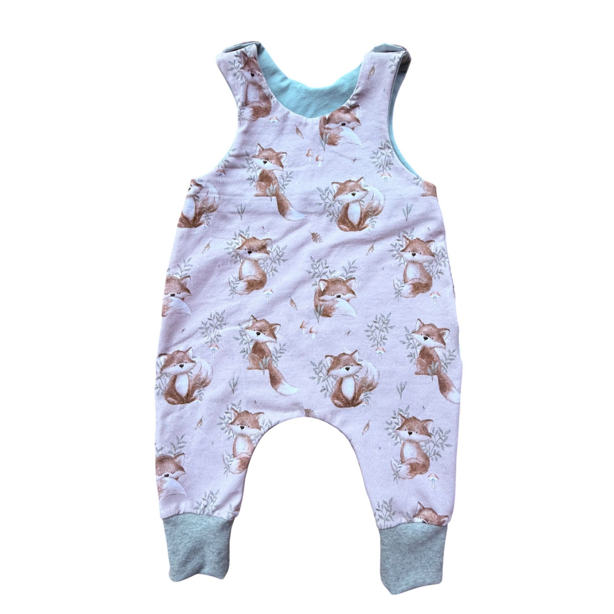 Land-Juwelen Strampler Fuchs beige mint
