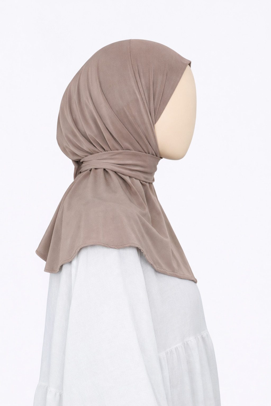 Aymasal Hijab Sofort-Jersey-Hijab (Einzelartikel, 1x Sofort-Hijab) Sofort-Hijab, Mit knöpfen an der Hinterseite