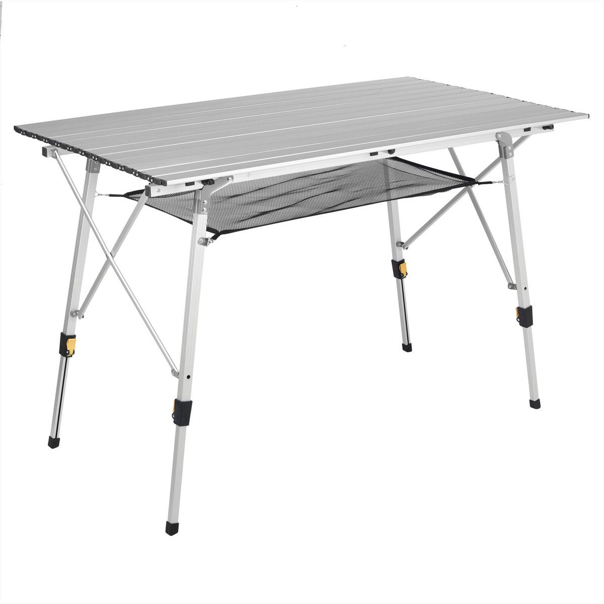 Insma Campingtisch, Klapptisch aus Aluminium mit Tasche & Netz