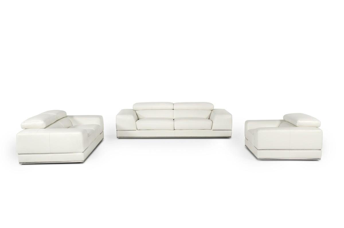JVmoebel Sofa Ledersofa Sofas 3+2+1 Sitzer Set Polstersofa Couch Designersofa, Made in Europe | Alle Sofas