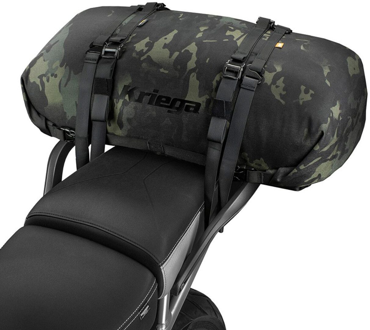 Kriega Gepäckträgertasche Rollpack 20 Multicam wasserdichte Hecktasche, Wasserdicht Kompression robust wasserdichte