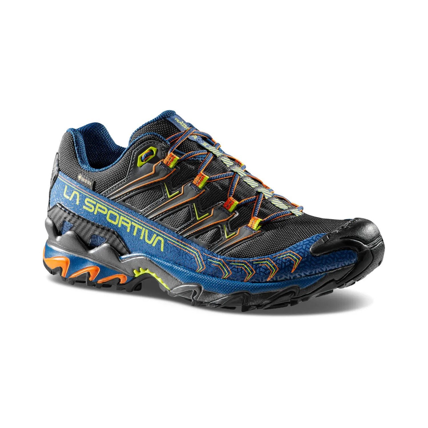 Trail-Laufschuhe Ultra Raptor II GTX (wasserdicht) sturmblau/lime Wanderschuh