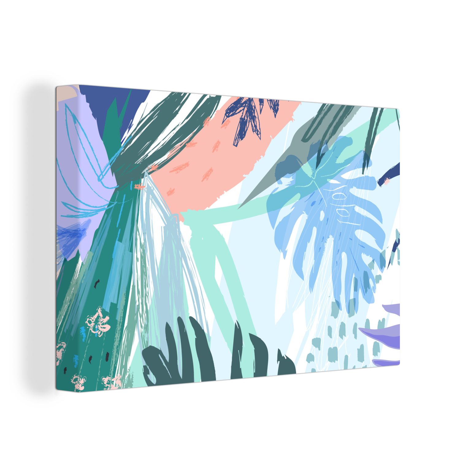OneMillionCanvasses® Leinwandbild Sommer - Pflanze - Tropisch, (1 St), Wandbild Leinwandbilder, Aufhängefertig, Wanddeko, 30x20 cm