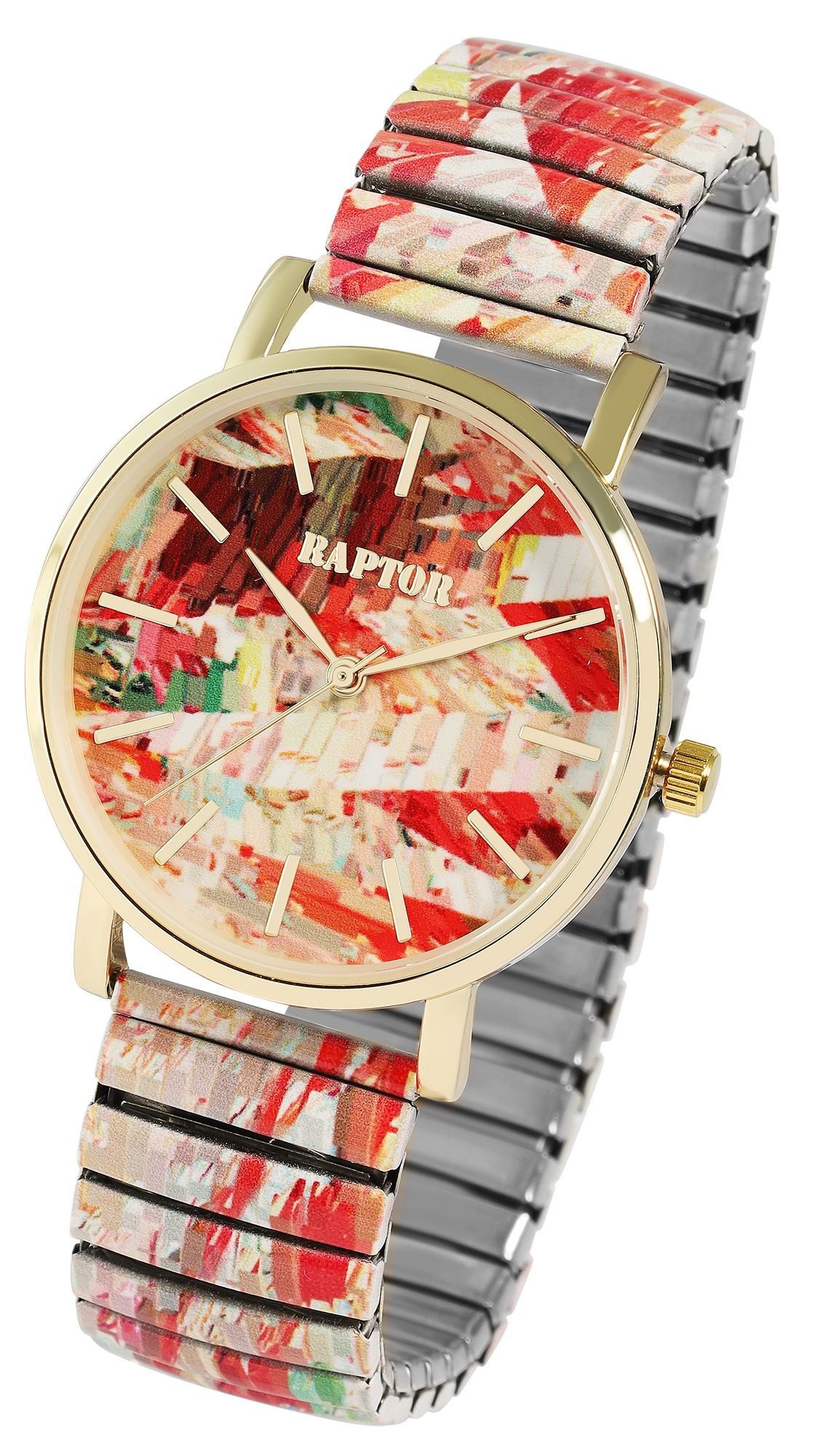 Raptor Quarzuhr Colorful Edition, Mineralglas – Bild 4 von 5