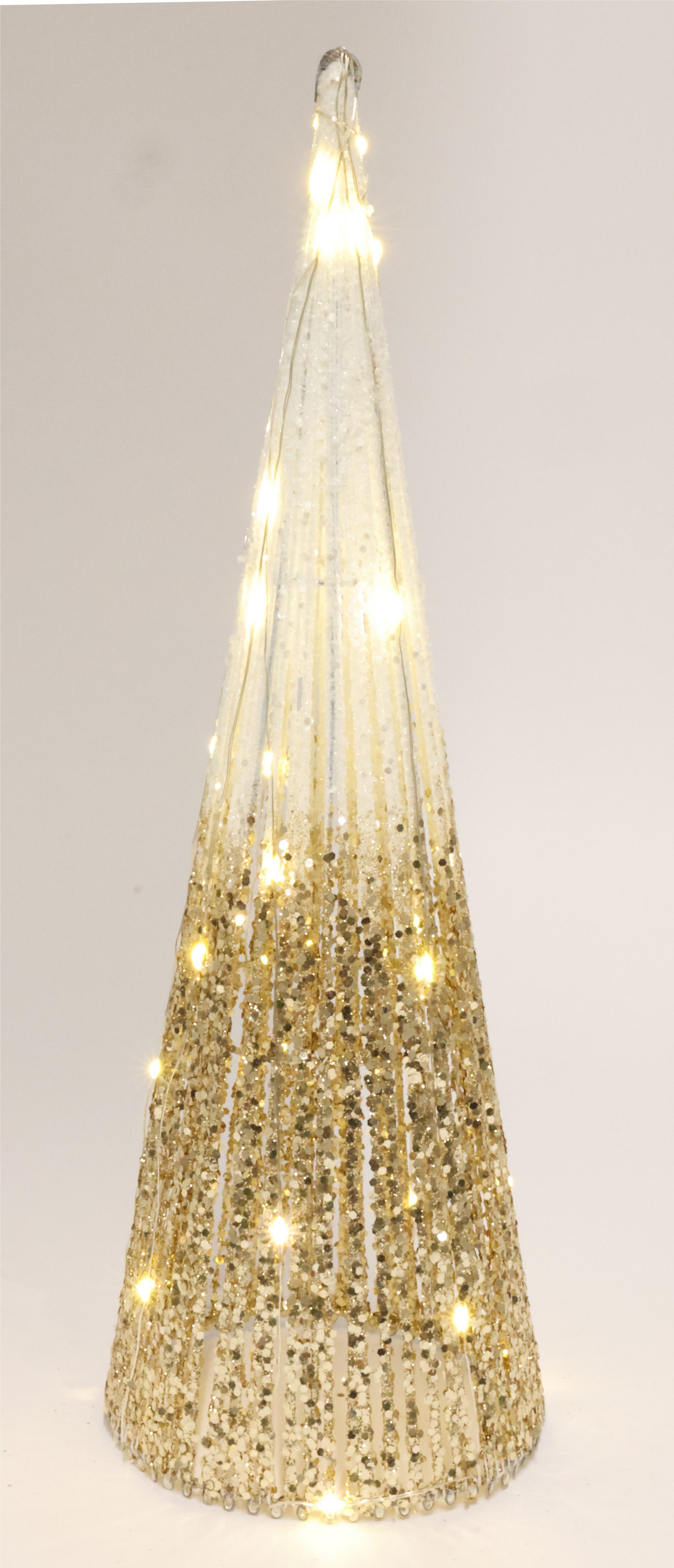 I.GE.A. LED-Dekofigur Weihnachtspyramide mit LED Licht (1 St), Warmweiß, Weihnachtsbaum Tannenbaum Weihnachtsdeko Deko Beleuchtung