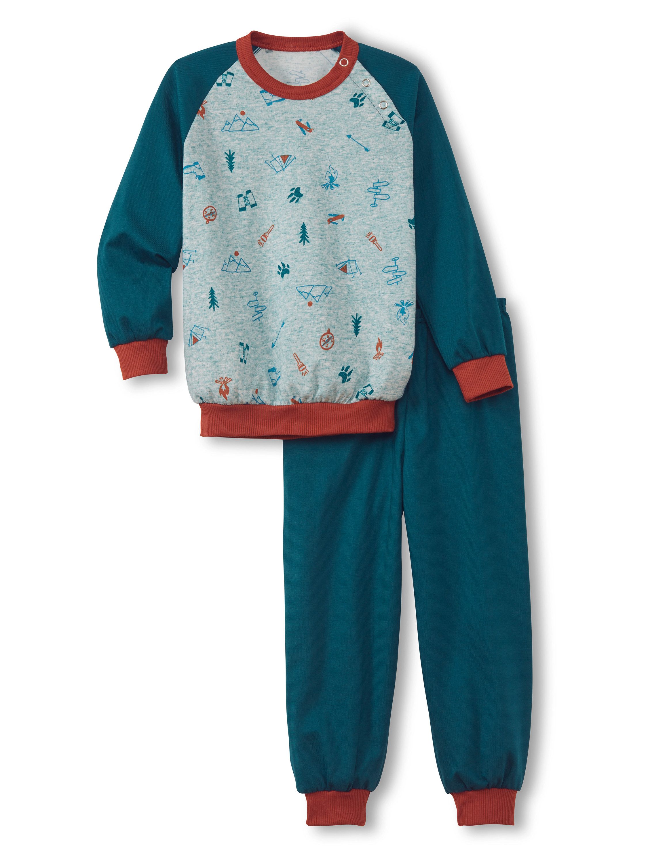 CALIDA Capri-Pyjama Scout Kinder (2 tlg) weich, atmungsaktiv, bequem