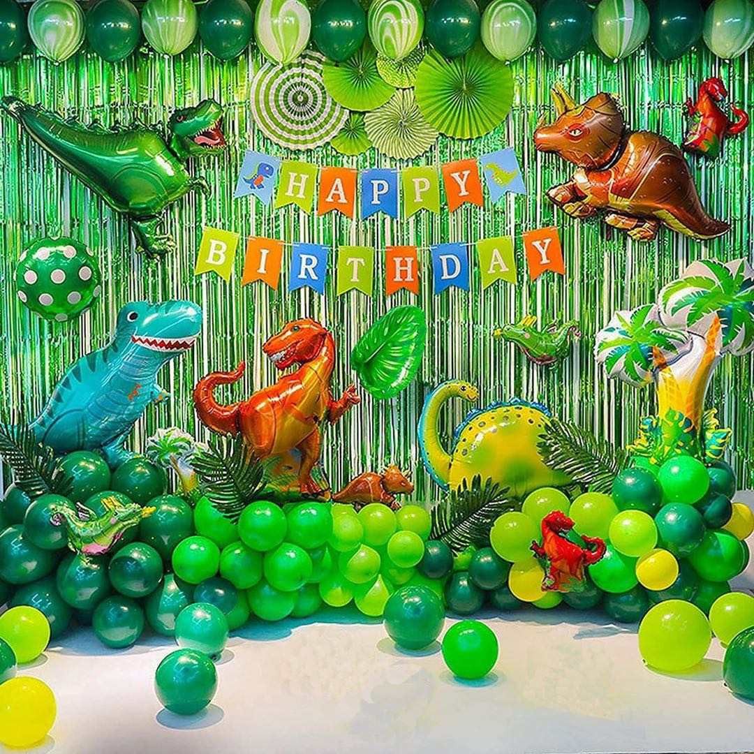 Party Flamingo Aufblasbares Partyzubehör Riesiges Dinosaurier Party Set Kindergeburtstag Deko Girlande