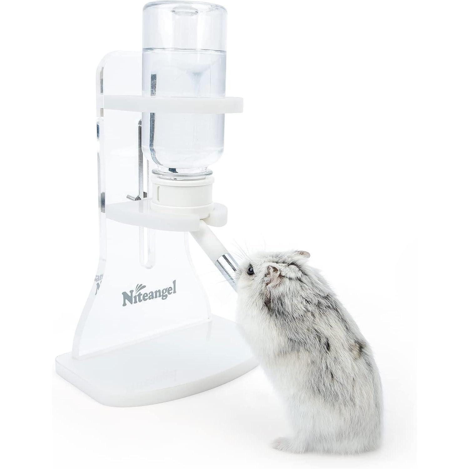LuxusKollektion Trinkflasche Wasserflasche mit Ständer für Zwerghamster Mäuse Ratte 120ml