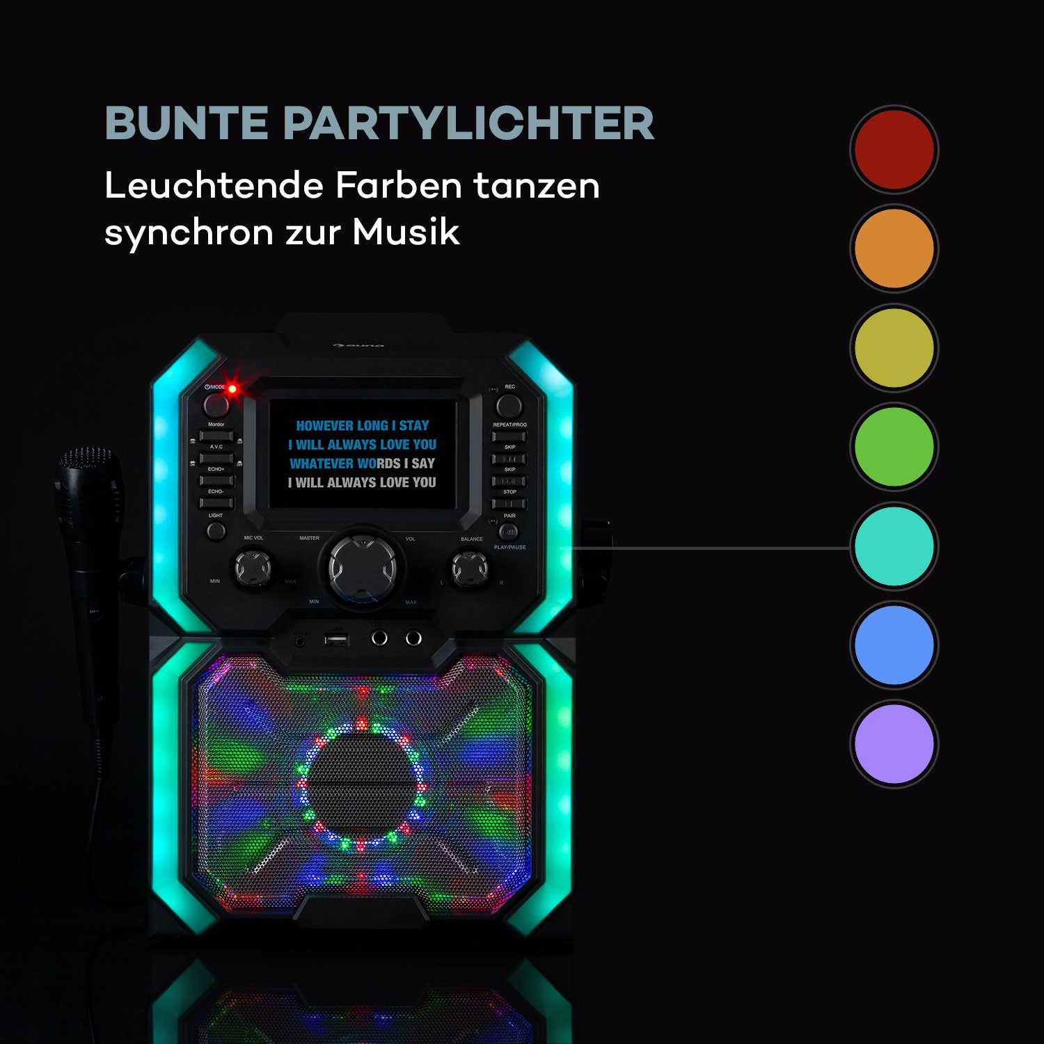 Plus Auna Party-Lautsprecher (Bluetooth) Rockstar