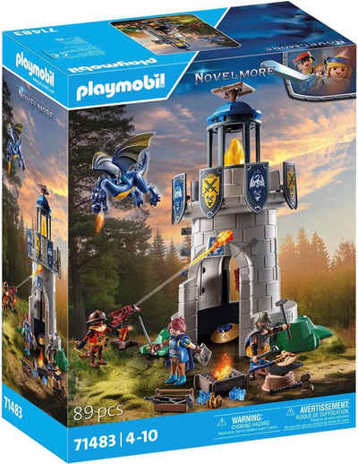 Playmobil® Konstruktions-Spielset Ritterturm mit Schmied und Drache (71483), Novelmore, (89 St), Made in Europe