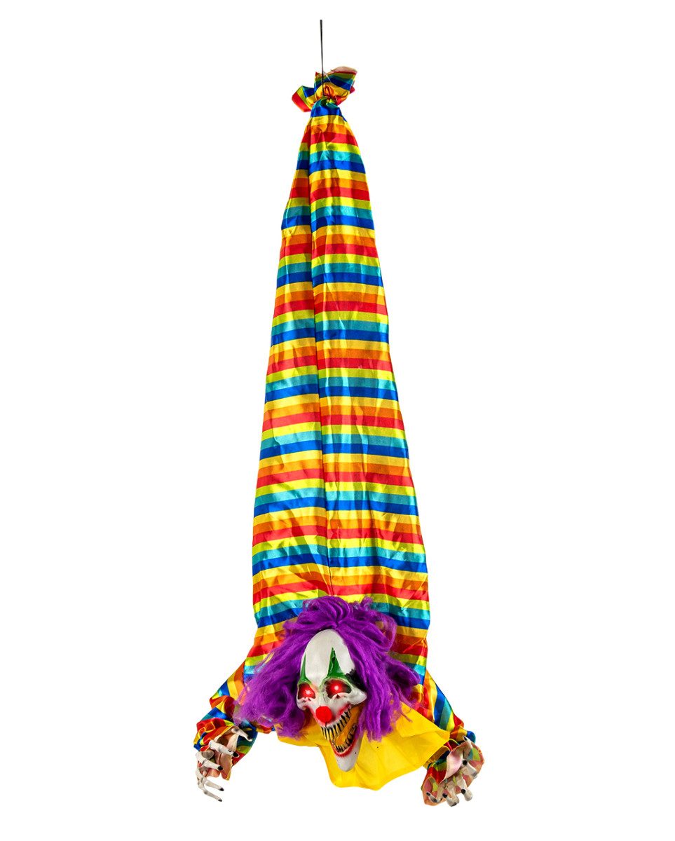 Horror-Shop Dekoobjekt Halloween Clown mit Licht, Sound & Bewegung 120cm