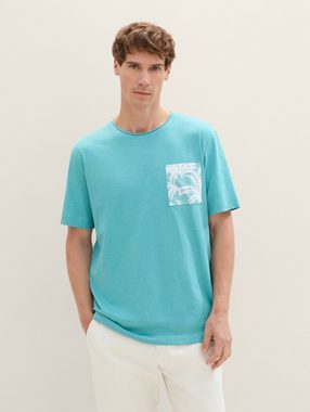 TOM TAILOR T-Shirt Strukturiertes T-Shirt mit Bio-Baumwolle