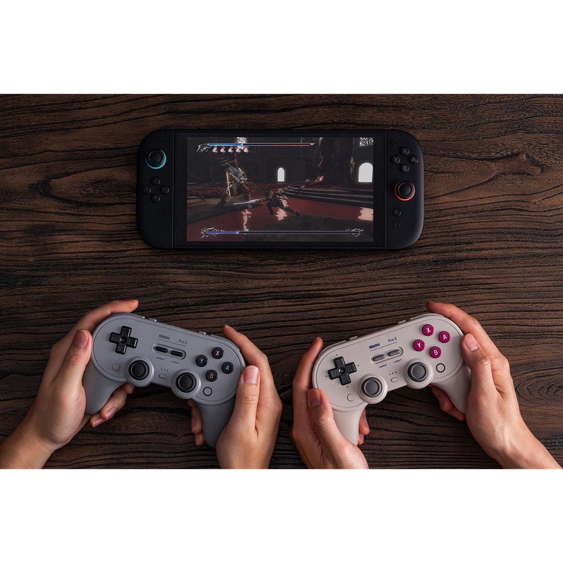 8bitdo Kabelzubehör 8BITDO Pro 3 Bluetooth Controller & Dock, grau
