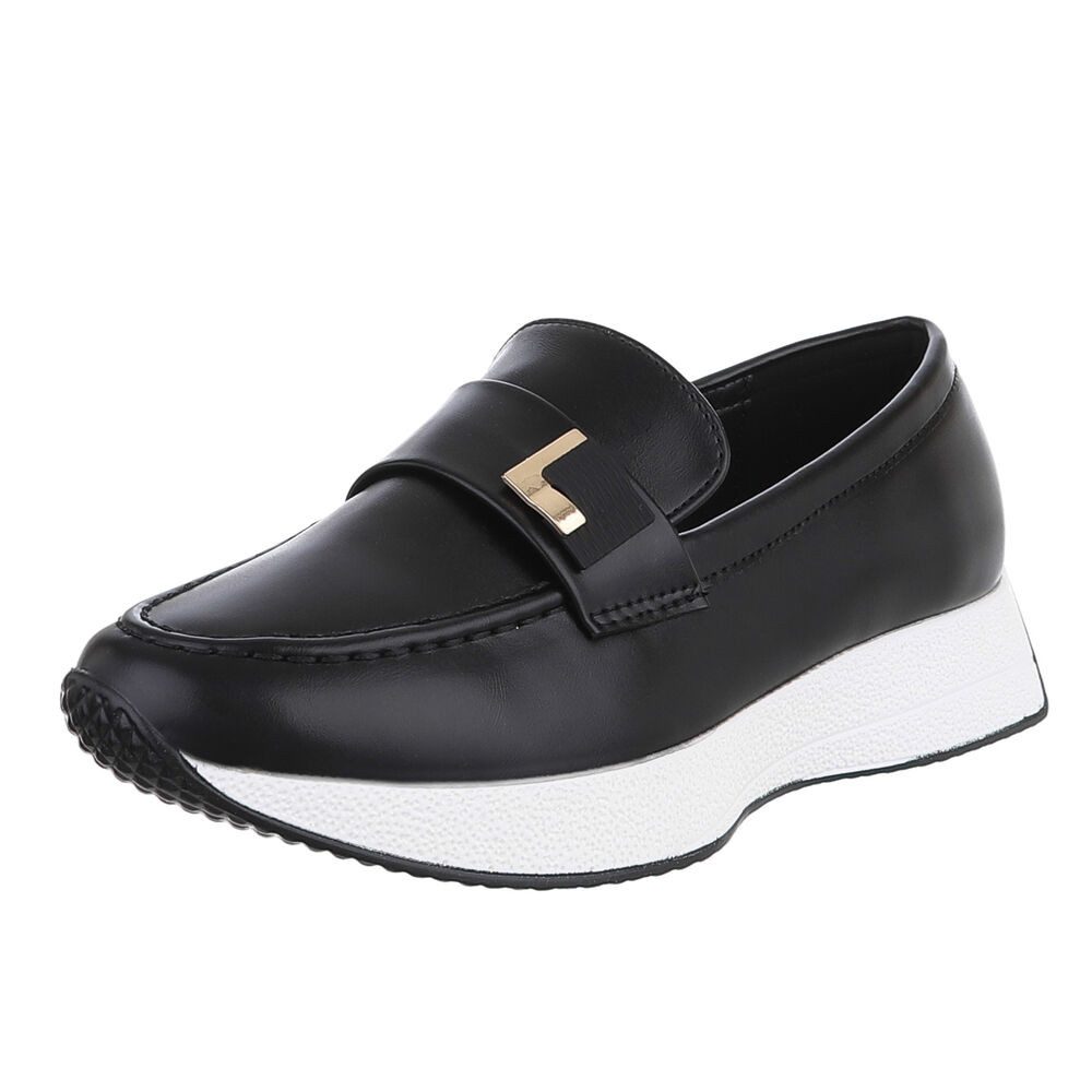 Ital-Design Elegante Loafers aus hochwertigem Material für Damen Slipper (8 günstig online kaufen