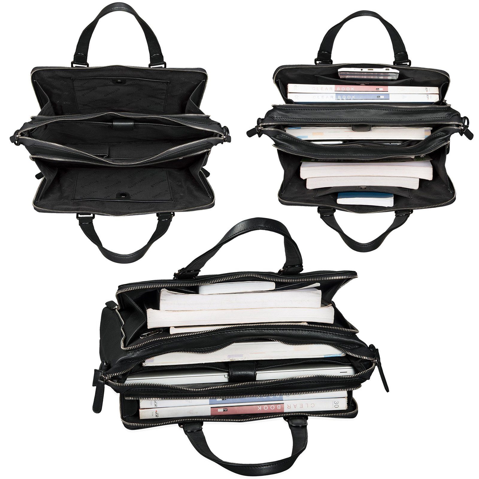 STILORD Handtasche "Claire" Businesstasche Damen Leder – Bild 5 von 5