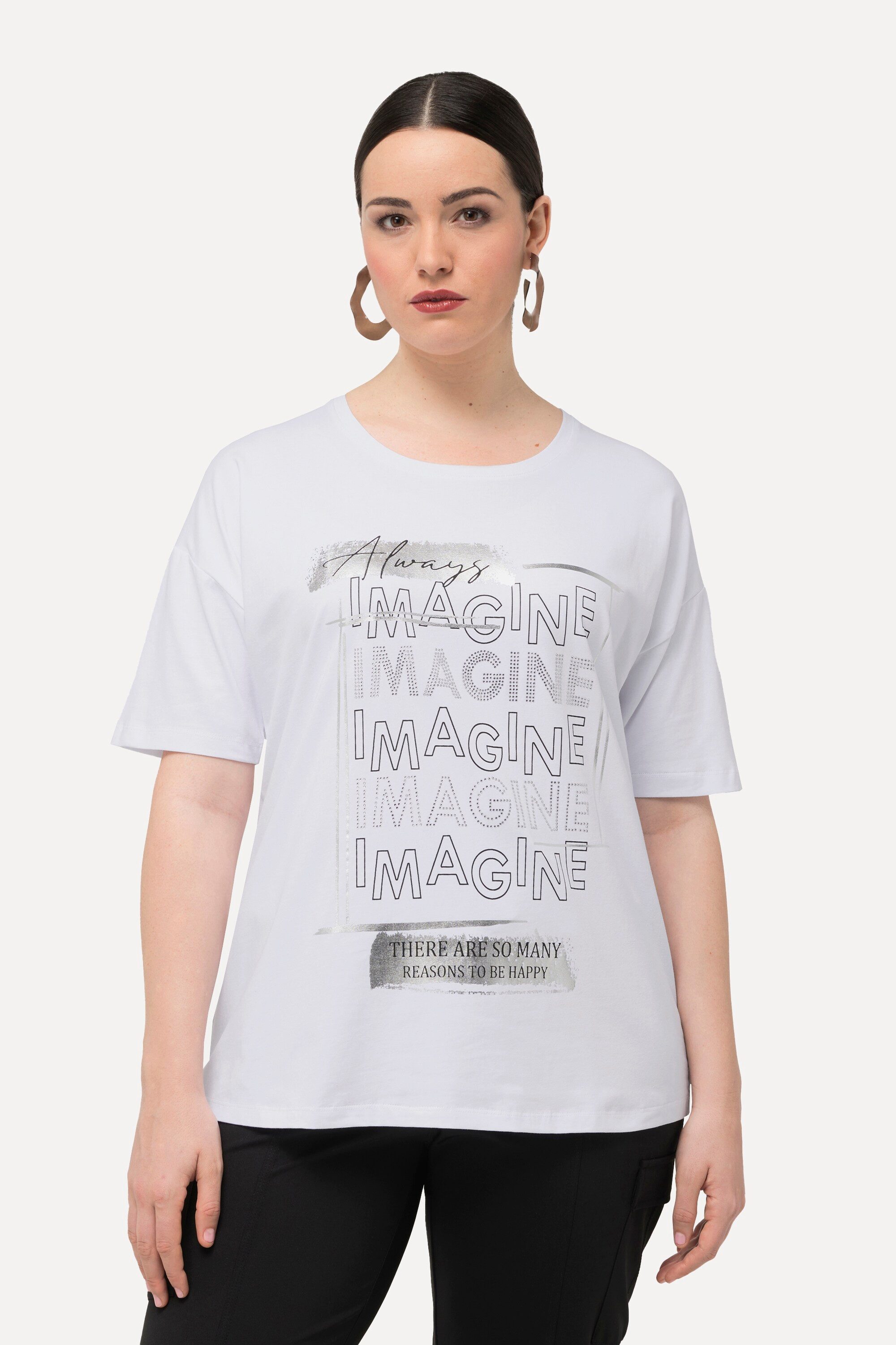 Ulla Popken T-Shirt T-Shirt Imagine Ziersteine günstig online kaufen