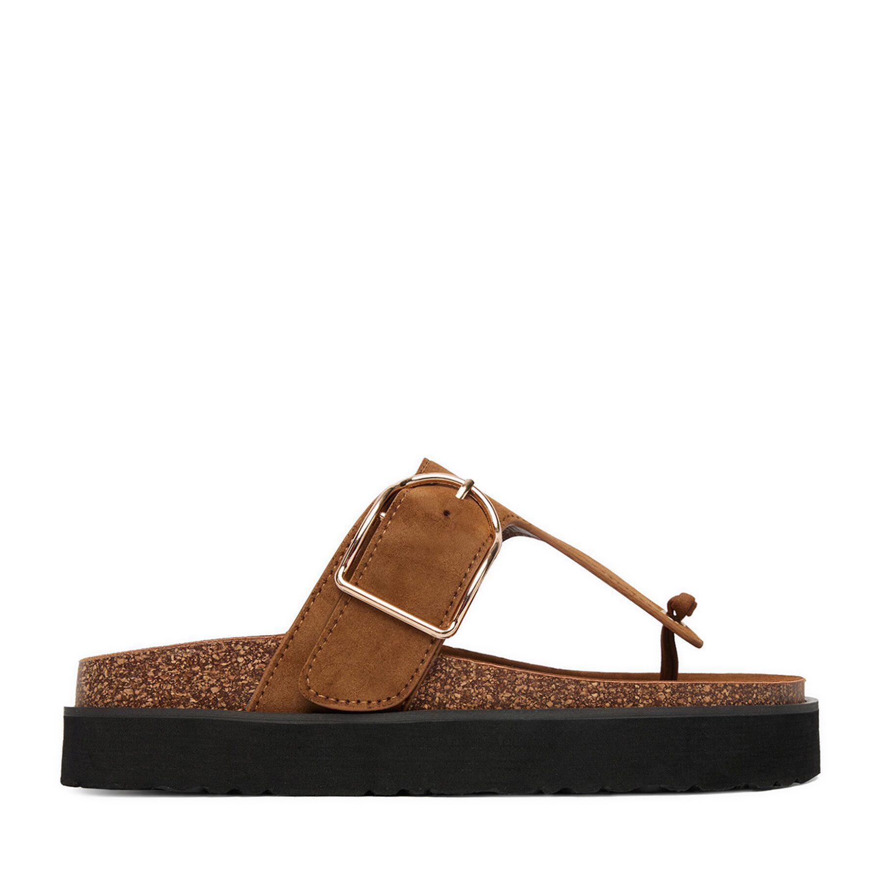 DeeZee Deezee Damen-Flip-Flops, braun Badepantolette