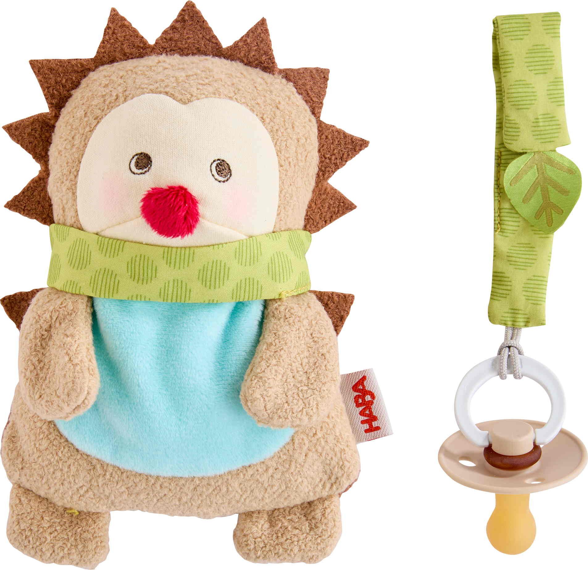 Haba Rassel Babywelt Schnullerkette Schnullertier Igel 2013405001