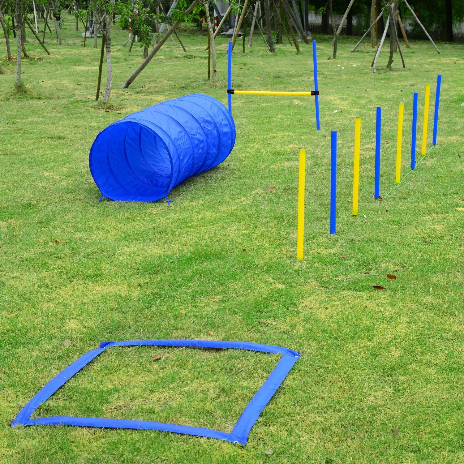 PawHut Agility-Hürde Hundesport, PE, Polyestergewebe